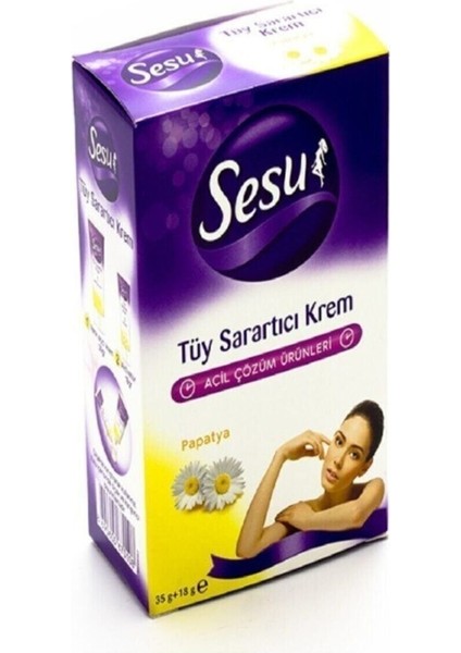 Tüy Sarartıcı Krem 35 Ml, Cilt Aydınlatıcı ve Pürüzsüz Görünüm Sağlar