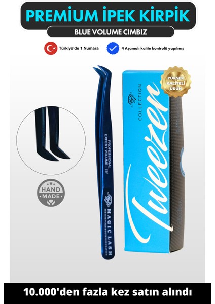 Profesyonel Ipek Kirpik Cımbızı, Premium Kalite, Güçlü ve Hafif Tasarım