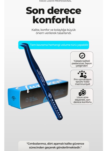 Profesyonel Ipek Kirpik Cımbızı, Premium Kalite, Güçlü ve Hafif Tasarım fiyatları