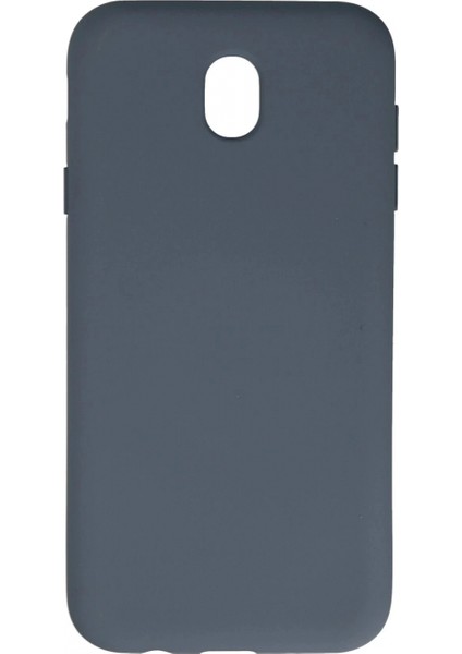 Samsung Galaxy J7 Pro / J730 Kılıf Nano Içi Kadife Silikon - Gri