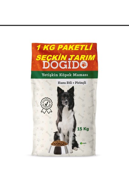 Kuzu Etli Pirinçli Yetişkin Köpek Maması 1 kg