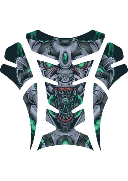 Motor Depo Tank Pad ve Çamurluk Sticker Seti 3 Parça | 3D Kabartmalı Uv Dtf Premium Koruyucu