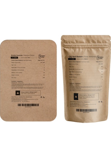Kudüs Hurması 200GR ve Çiğ Badem 400GR Ikili Set fiyatları