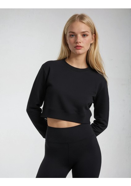 Kadın Crop Sweatshirt