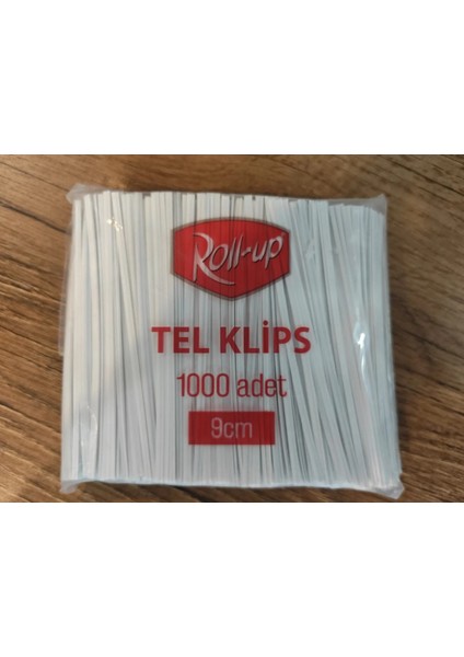tel klips 1000 adet beyaz renk