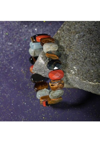 Renkli Taşlı Akrep Burcu Bileklik, Doğal ve Şık Takı Seçeneği