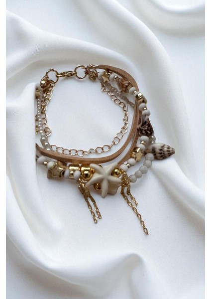 Bohem ve Etnik Tarzda Doğal Taş Çoklu Bileklik Seti, Şık ve Özgün Tasarım indirimleri