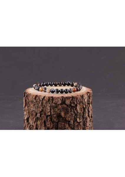 Doğal Taş Göz Akik Bileklik, Çok Renkli, Şık ve Enerjik Aksesuar. indirimleri