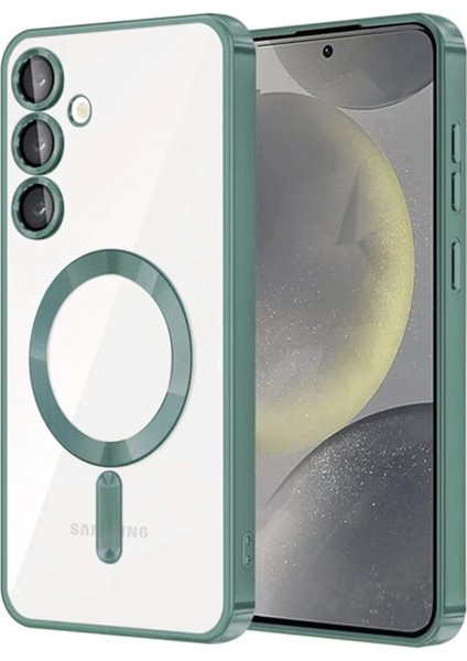 Ds-Derin Newface Samsung Galaxy A36 Kross Magneticsafe Kapak - Koyu Yeşil