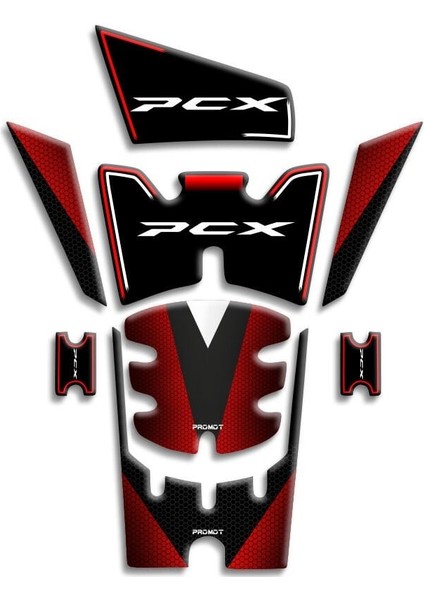 Pcx Tank Pad 8 Parça 2025