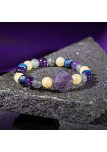 Yay Burcu 8mm Doğal Taş Yonca Bileklik, Renkli ve Şık Takı Hediye fiyatları