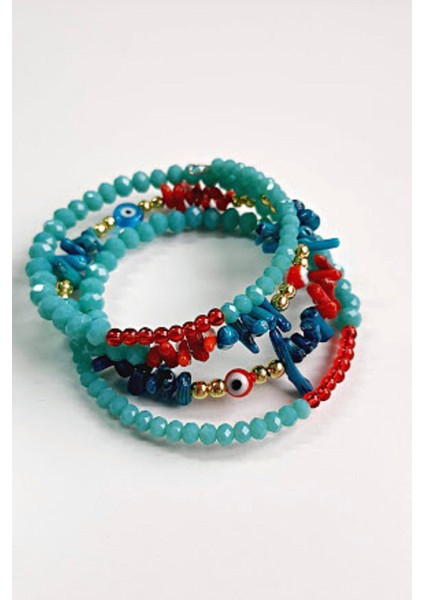 Elmas Işlemeli Turkuaz Taşlı Zarif Bileklik modelleri