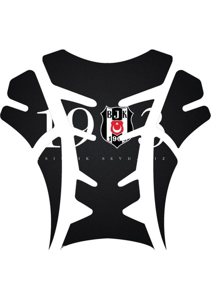 Bjk Motor Depo Tank Pad ve Çamurluk Sticker Seti 3 Parça | 3D Kabartmalı Uv Dtf Premium Kalite