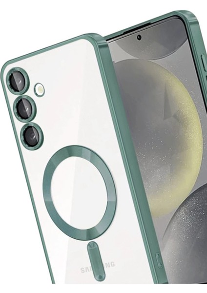 Ds-Derin Newface Samsung Galaxy A55 5g Kross Magneticsafe Kapak - Koyu Yeşil modelleri