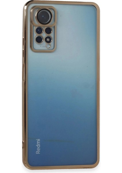 Xiaomi Redmi Note 11 Pro Kılıf Lensli Silikon - Gold