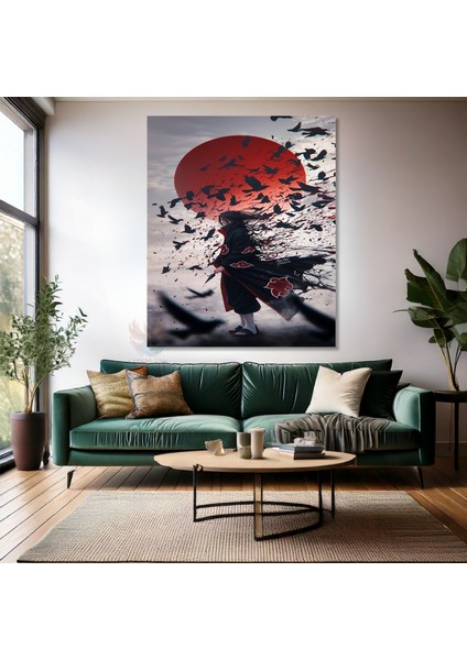 Kanvas Dikey Duvar Tablosu Kanvas Itachi1 Anime Tablosu Ev Ofis Salon Modern Duvar Tablosu