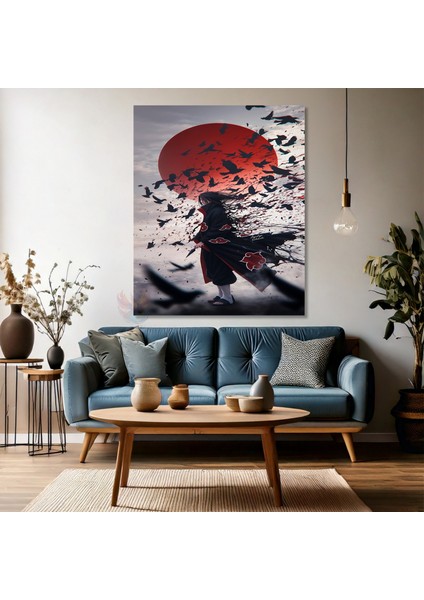 Kanvas Dikey Duvar Tablosu Kanvas Itachi1 Anime Tablosu Ev Ofis Salon Modern Duvar Tablosu fırsatları