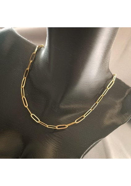Zincir Kolye Gold Renk 316L Çelik