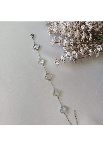 Şık Çelik ve Gümüş Renk Bileklik, Zarif Takı Seçeneği fiyatları