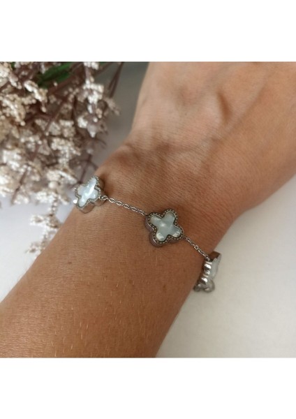 Şık Çelik ve Gümüş Renk Bileklik, Zarif Takı Seçeneği modelleri