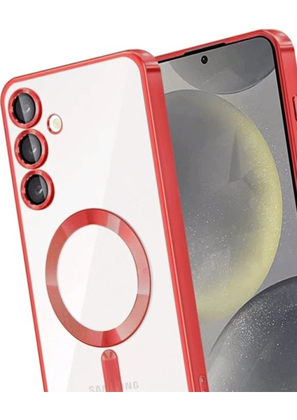 Ds-Derin Newface Samsung Galaxy A26 Kross Magneticsafe Kapak - Kırmızı modelleri