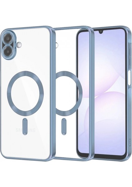 Samsung Galaxy A07 Kross Magneticsafe Kapak - Sierra Blue