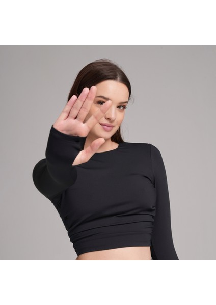Zyra Crop Long Sleeved Top fırsatları