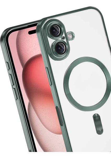 Ds-Derin Newface Apple Iphone 17 Kross Magneticsafe Kapak - Koyu Yeşil modelleri