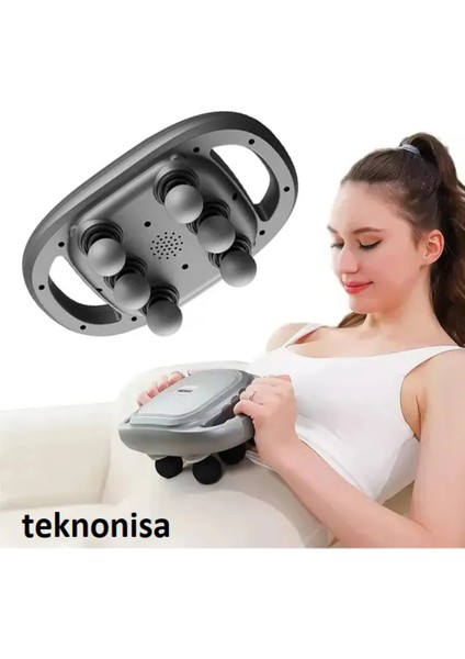 6 Başlıklı Güçlü Masaj Tabancası, 2000 Mah Batarya ile Kas Rahatlatıcı fiyatları