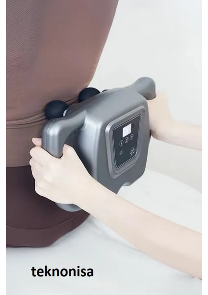 6 Başlıklı Güçlü Masaj Tabancası, 2000 Mah Batarya ile Kas Rahatlatıcı fırsatları