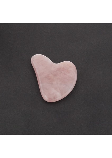 Doğal Pembe Kuvars Kalpli Masaj Taşı, Gua Sha, 1. Sınıf Sertifikalı fiyatları