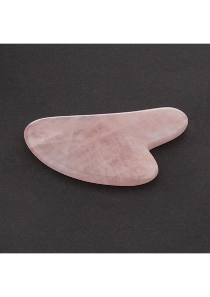 Doğal Pembe Kuvars Kalpli Masaj Taşı, Gua Sha, 1. Sınıf Sertifikalı modelleri