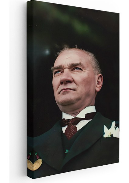 Kanvas Dikey Duvar Tablosu Kanvas Atatürk Portre Renkli Ev Ofis Salon Modern Duvar Tablosu fiyatları