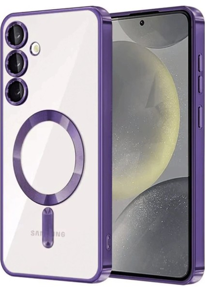 Ds-Derin Newface Samsung Galaxy A56 Kross Magneticsafe Kapak - Mor