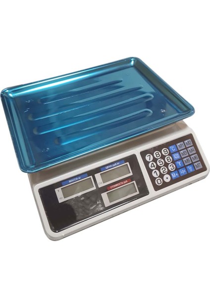 Metal Ölçüm Tartısı Elektronik Terazi Bakkal Manav Market ve Pazarcı Tartısı 40 kg