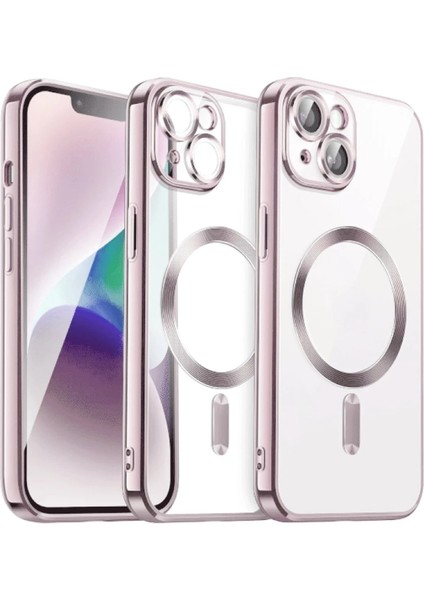 Ds-Derin Newface Iphone 13 Kılıf Kross Magneticsafe Kapak - Rose