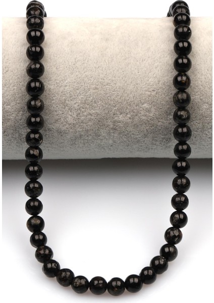 Siyah Turmalin Doğal Taş Dizi 6 mm Küre Kesim Çok Renkli fiyatları