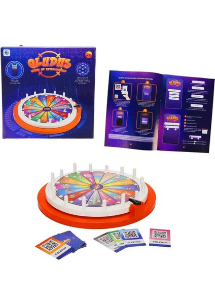 Smile Games S00005669 Qludus Mobil Çark Kutu Oyunu 7+