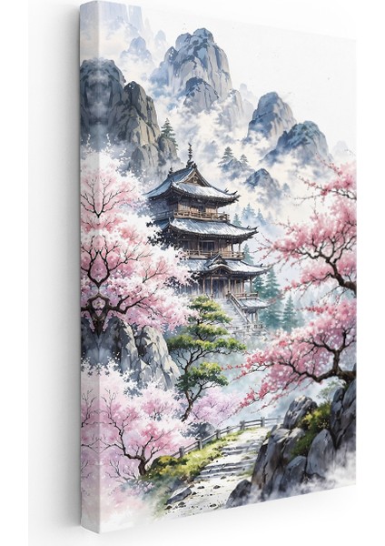 Kanvas Dikey Duvar Tablosu Kanvas Kiraç Çiçekleri ve Tapinak Ev Ofis Salon Modern Duvar Tablosu fiyatları