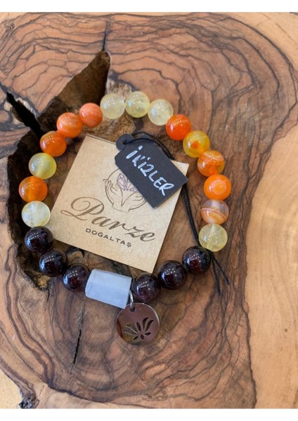 Ikizler Burcu Çok Renkli Doğum Taşı Bileklikleri