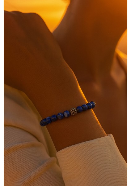 Mavi Zirkonyum Detaylı Şık Tasarım Lapis Lazuli Doğal Taş Bileklik fiyatları