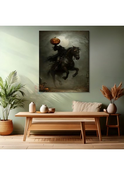 Kanvas Dikey Duvar Tablosu Kanvas Balkabağı Atlı Şovalye Ev Ofis Salon Modern Duvar Tablosu modelleri