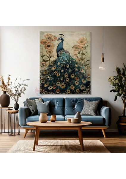 Kanvas Dikey Duvar Tablosu Kanvas Klasik Tavuzkuşu Ev Ofis Salon Modern Duvar Tablosu fırsatları