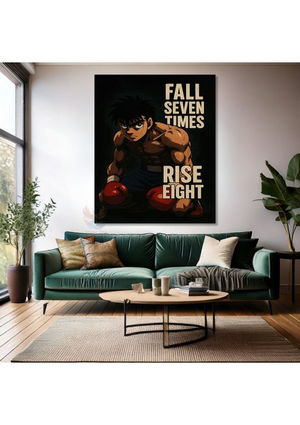 Kanvas Dikey Duvar Tablosu Kanvas Ippo Anime Tablosu Ev Ofis Salon Modern Duvar Tablosu