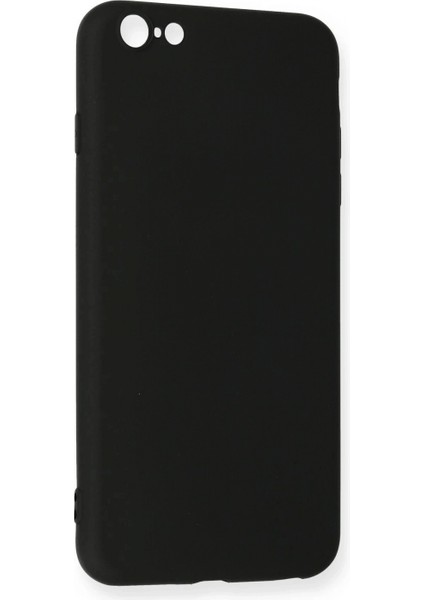 iPhone 6 Plus Kılıf Nano Içi Kadife Silikon - Siyah modelleri