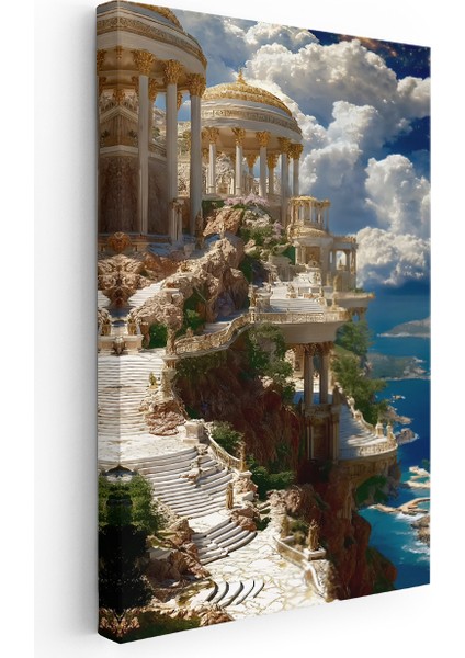 Kanvas Dikey Duvar Tablosu Kanvas Antik Şehir Manzara Ev Ofis Salon Modern Duvar Tablosu fiyatları