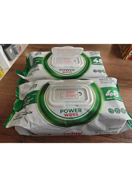 Fairy Power Wipes Yüzey Temizleme Mendili 100 Yaprak | Beyaz Sabun | Beyaz Sirke & Karbonat 2 Paket fiyatları