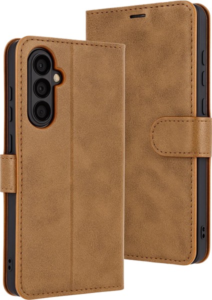 Ds-Derin Newface Samsung Galaxy S25 Fe Trend S Plus Kapaklı Kılıf - Taba