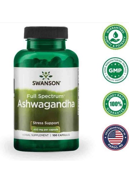 Swanson Ashwagahnda Hint Ginsengi 60 Kapsül fiyatları