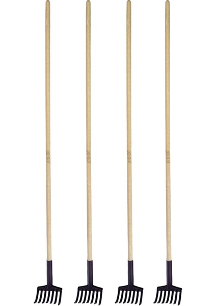 Zeytin Toplama Tırmığı 7 Dişli Ahşap Saplı 150 cm 4 Adet